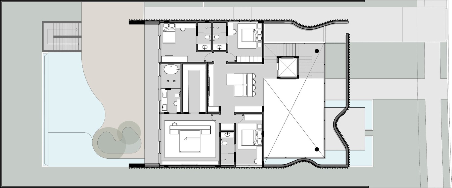 Leo Romano 的优雅 pleated House-12