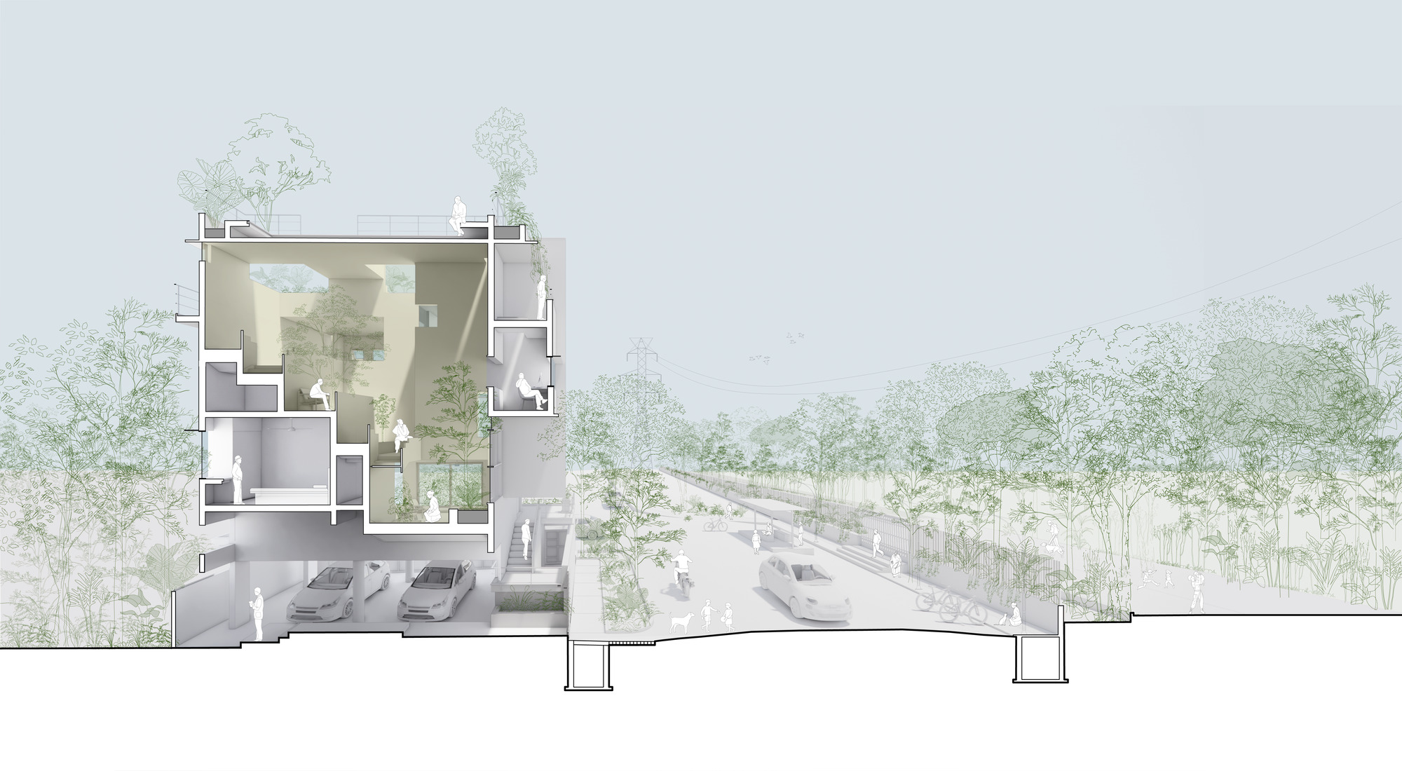 阶梯井屋丨印度班加罗尔丨A Threshold-18