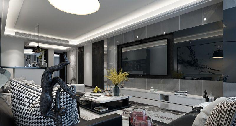 极简黑白灰，缔造静谧优雅空间-2