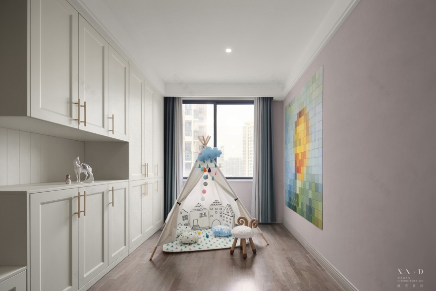 晓安设计 · 虞夏浅梦,融于质感的灰调美式-38