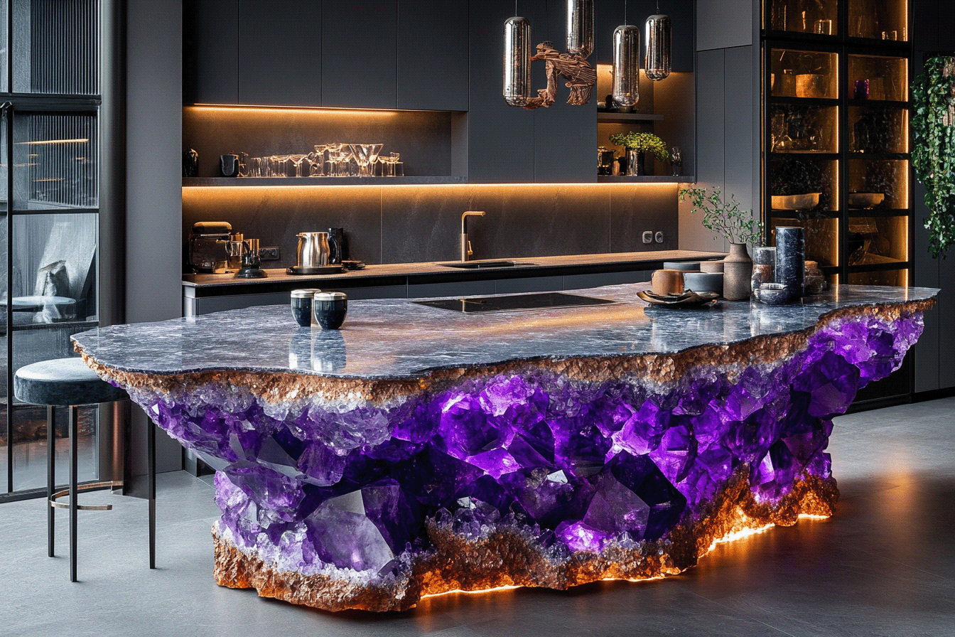 Extraordinary Bespoke Kitchen Islands by AICI-143