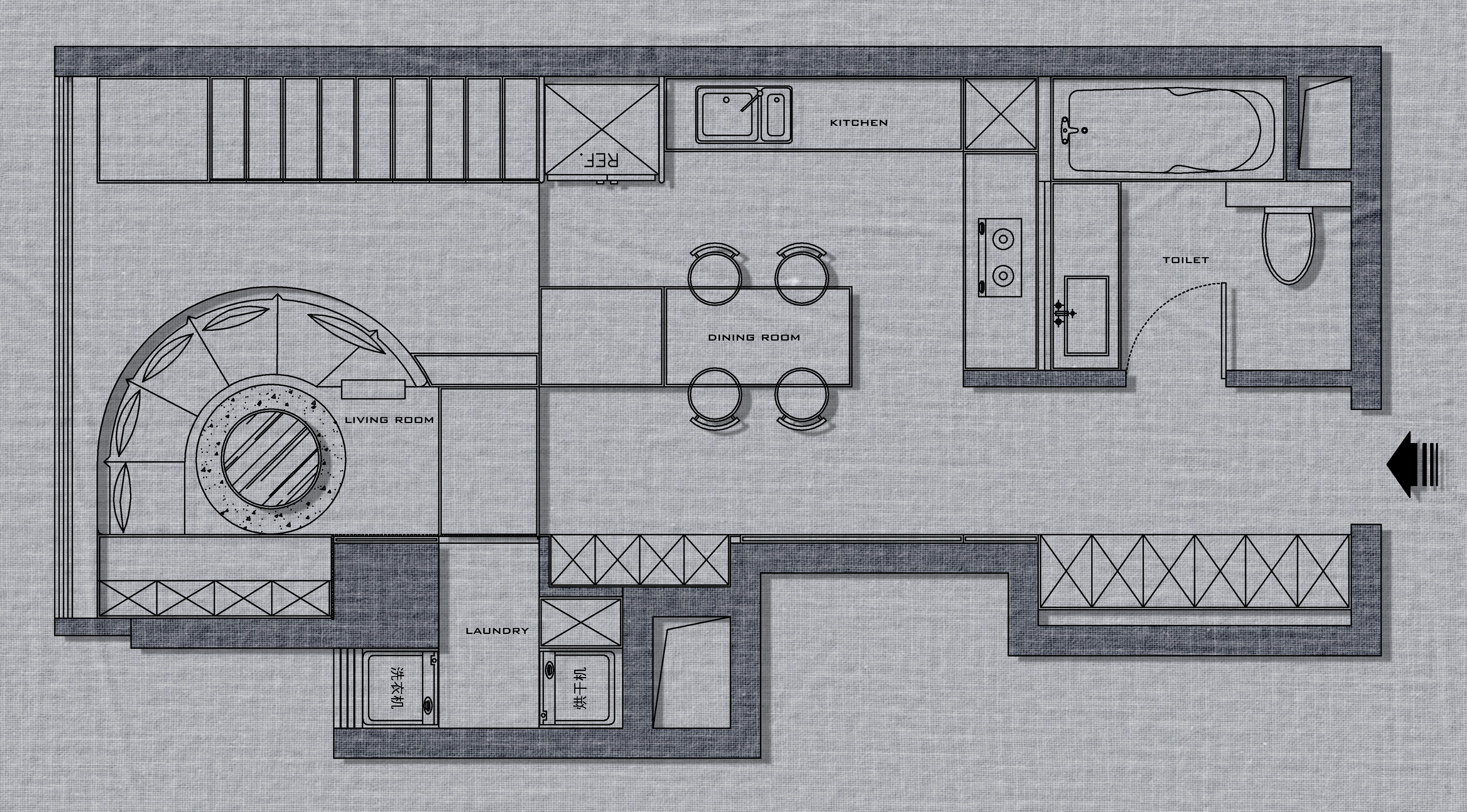 小户型逆袭！花西老师公寓设计展现空间魔法-2