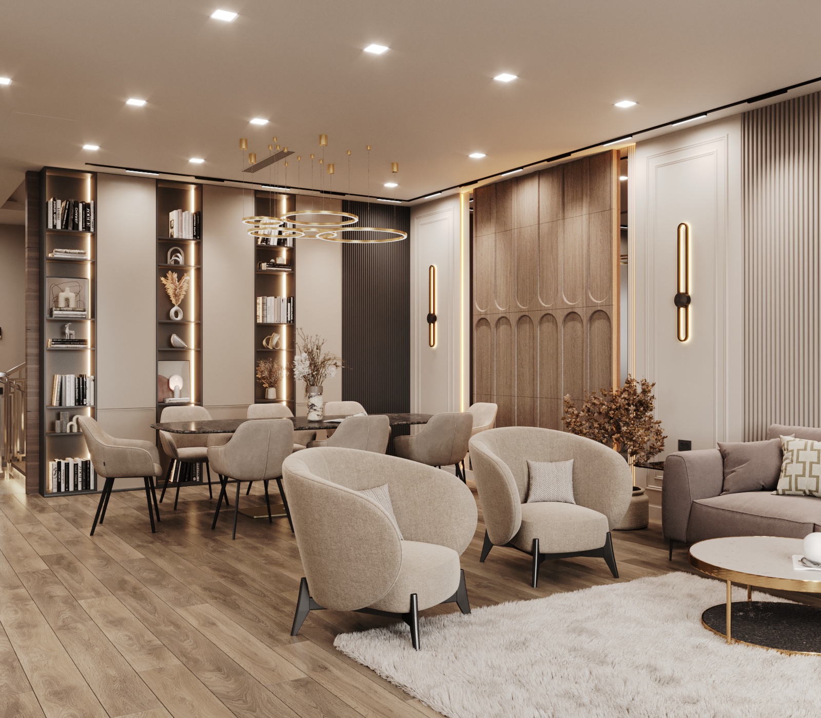 400平方米的房屋室内设计丨亚美尼亚丨Design_14-31