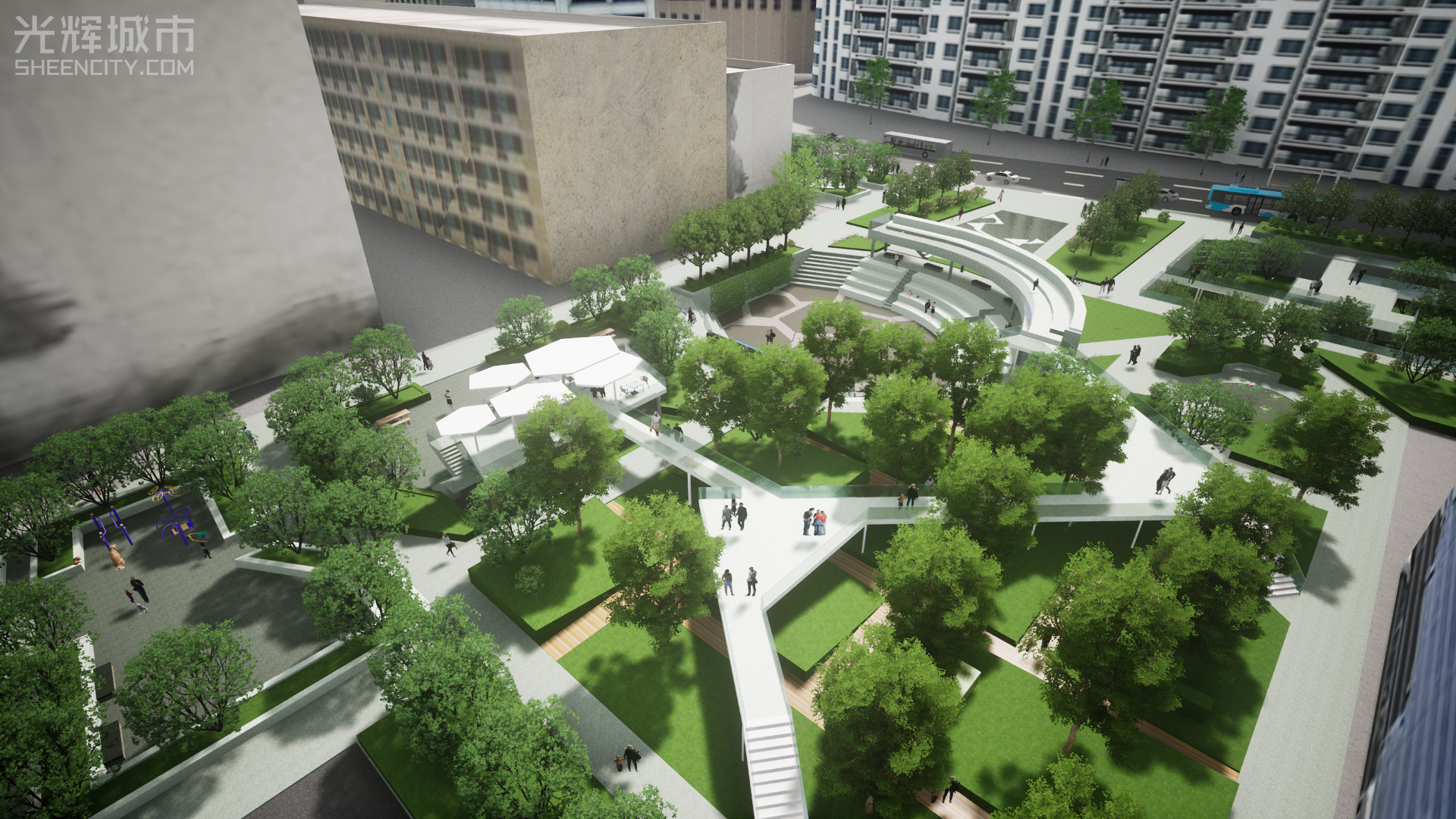 折叠花园·金科中心广场景观规划设计-11