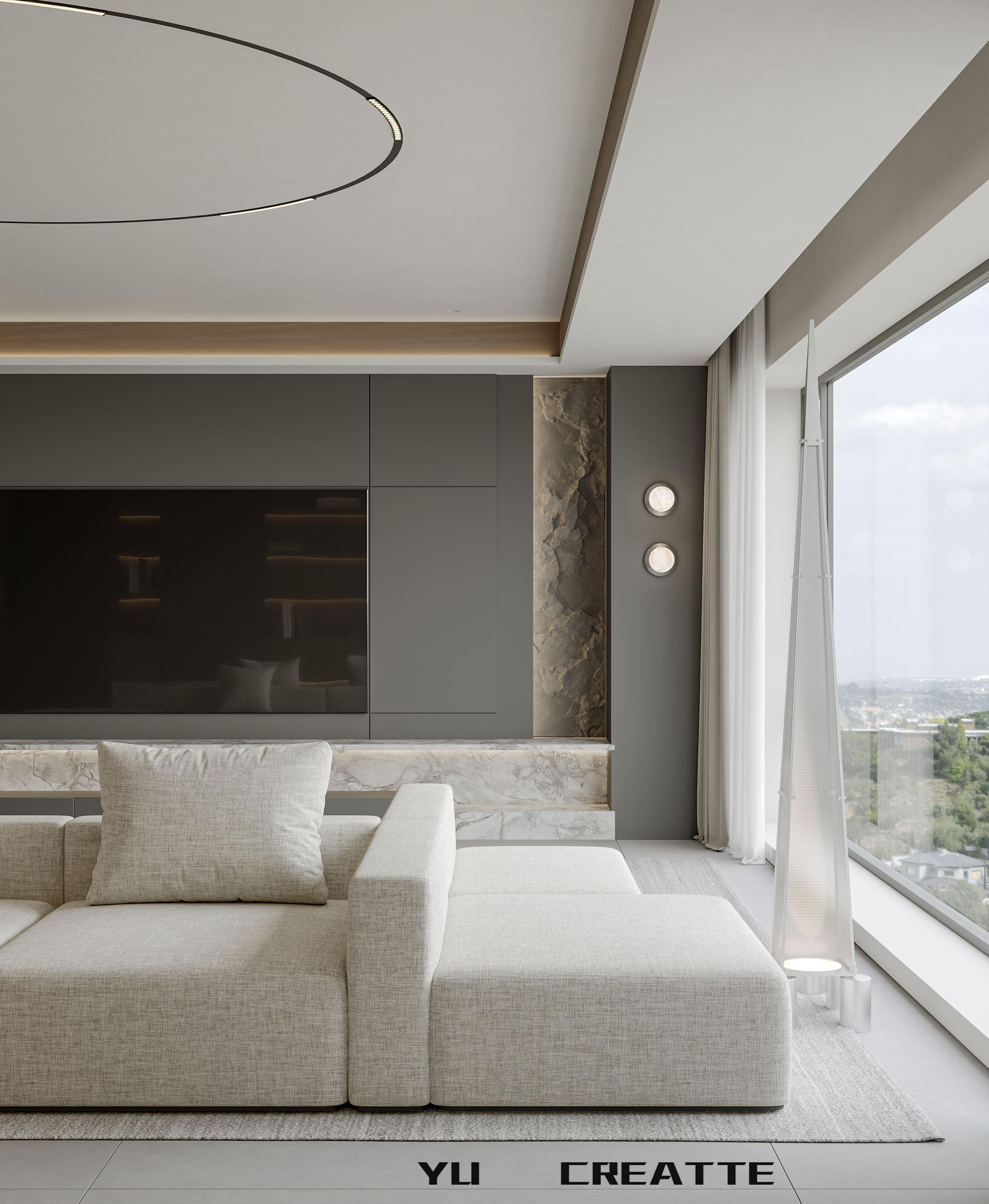 意式极简客餐厅主人房丨近期表现-12