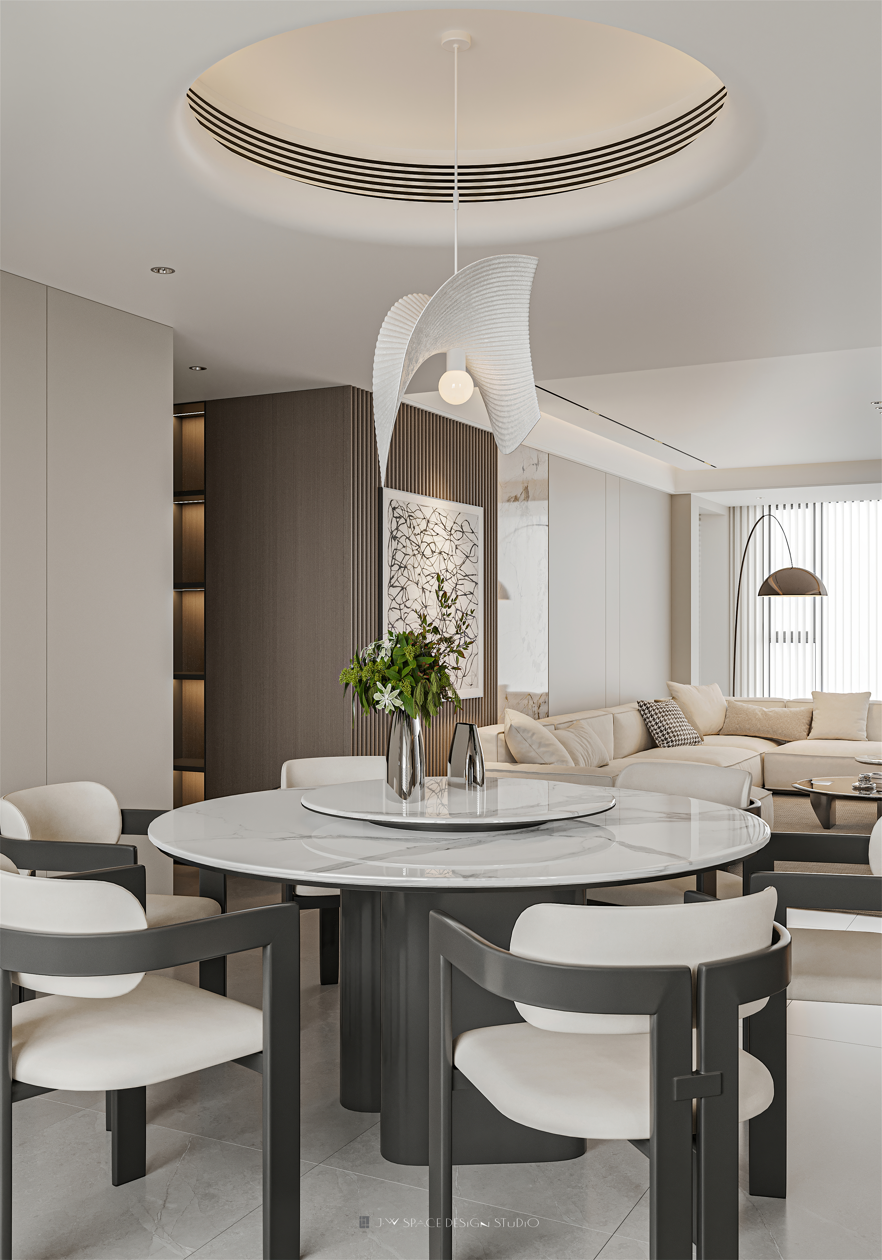 国宝凯瑞洋房平层室内设计丨中国洛阳丨井外空间设计-20