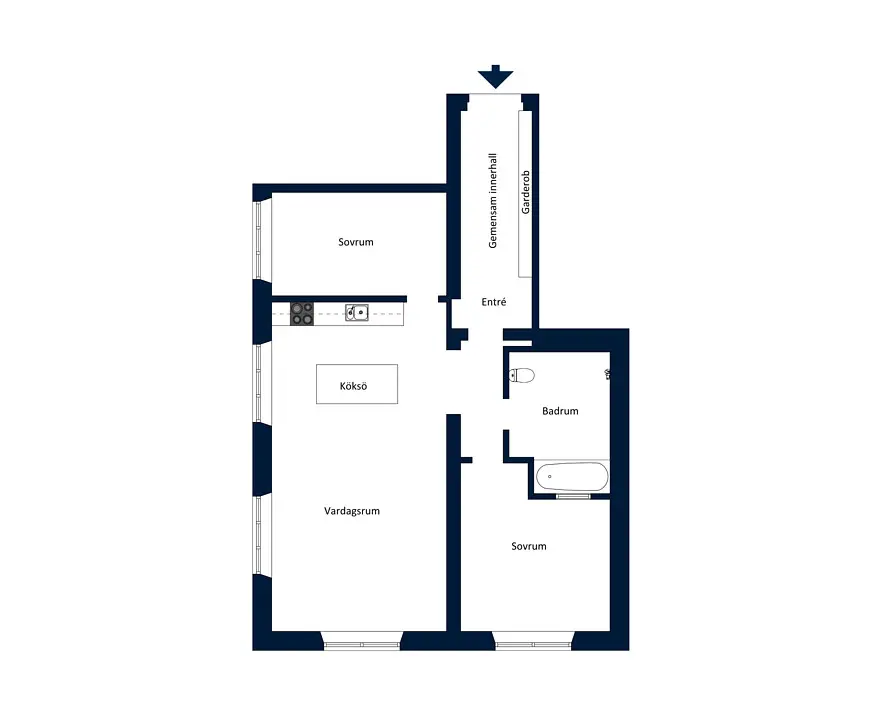 斯德哥尔摩中心区 93 平米“波西米亚布尔乔亚”公寓-19