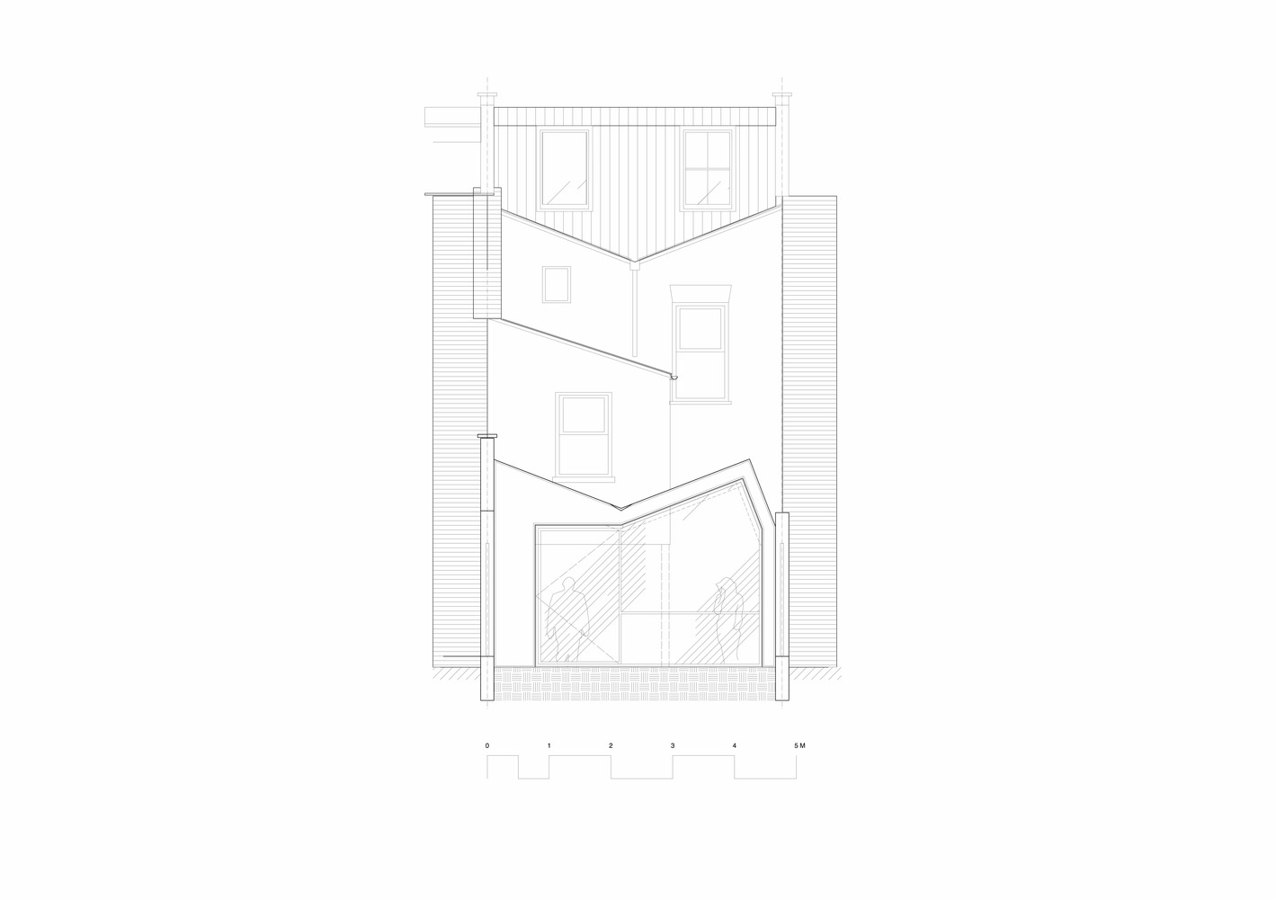 伦敦北区“蝴蝶屋顶”现代住宅设计-57