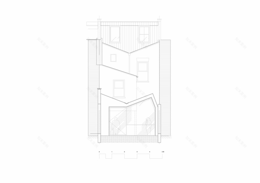 伦敦北区“蝴蝶屋顶”现代住宅设计-57