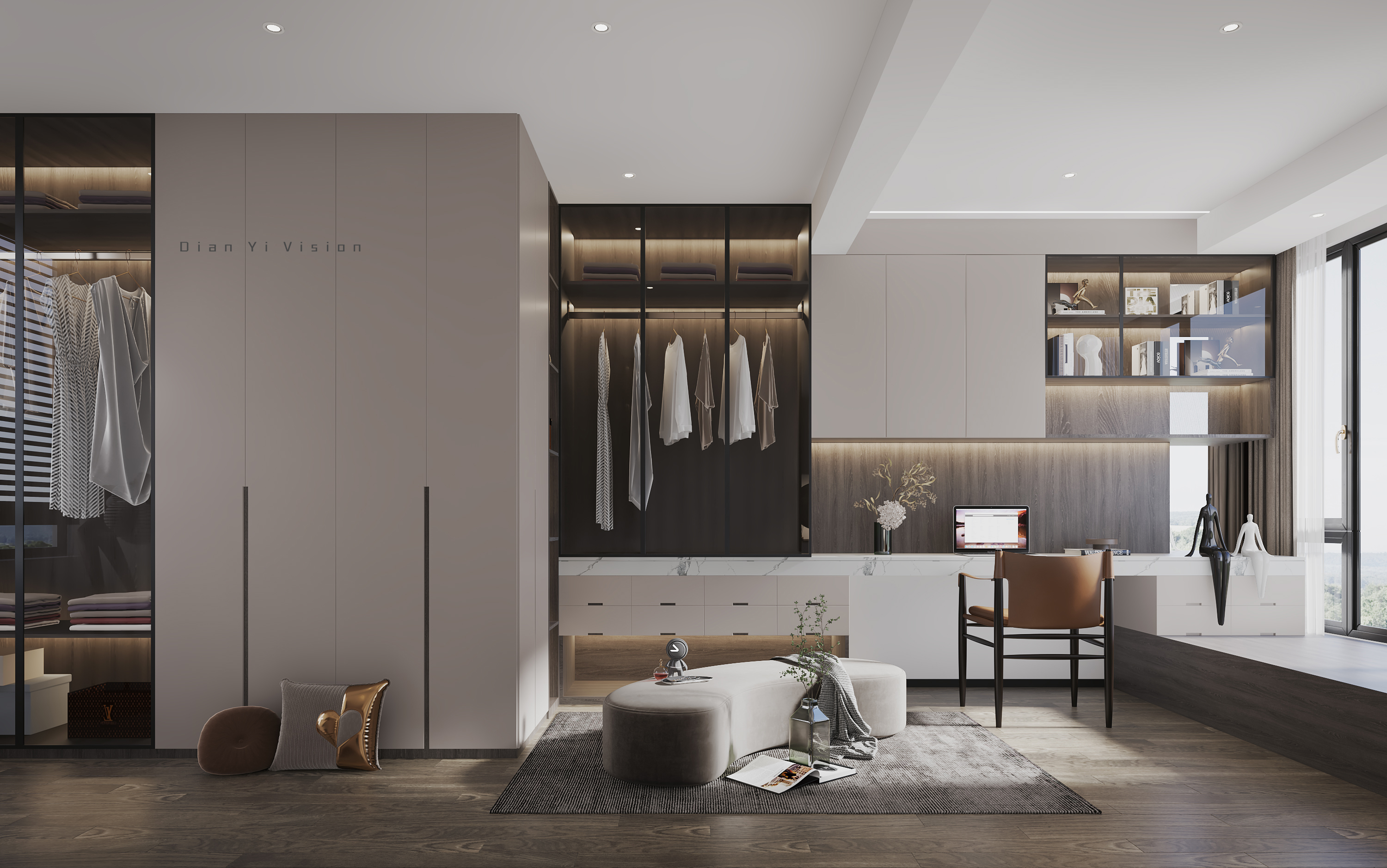 现代简约风平层设计-37