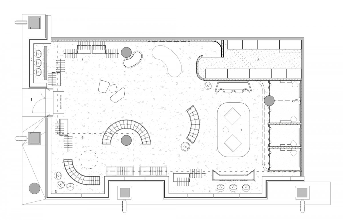 卡米拉和马克·詹姆斯街头精品店室内设计丨Akin Atelier-9