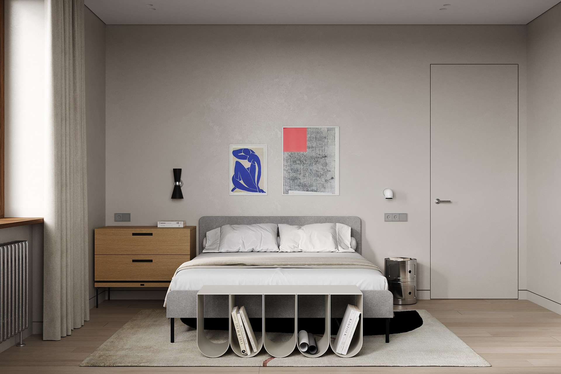 中性色系公寓设计  不一样的设计感-11