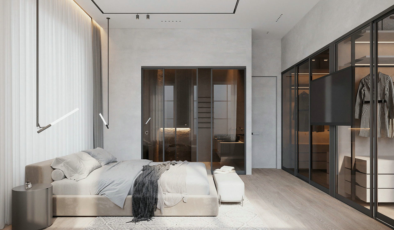 94㎡高级色系公寓设计-5