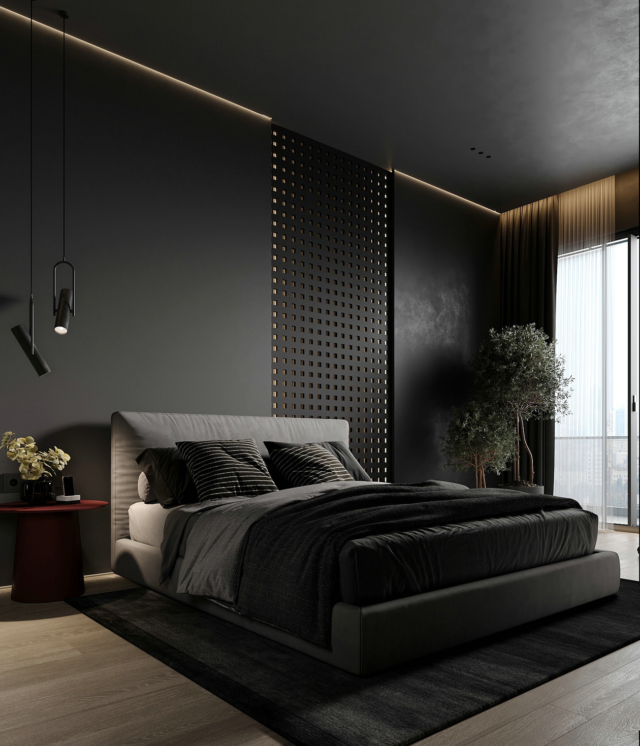 132㎡黑色系住宅设计-21