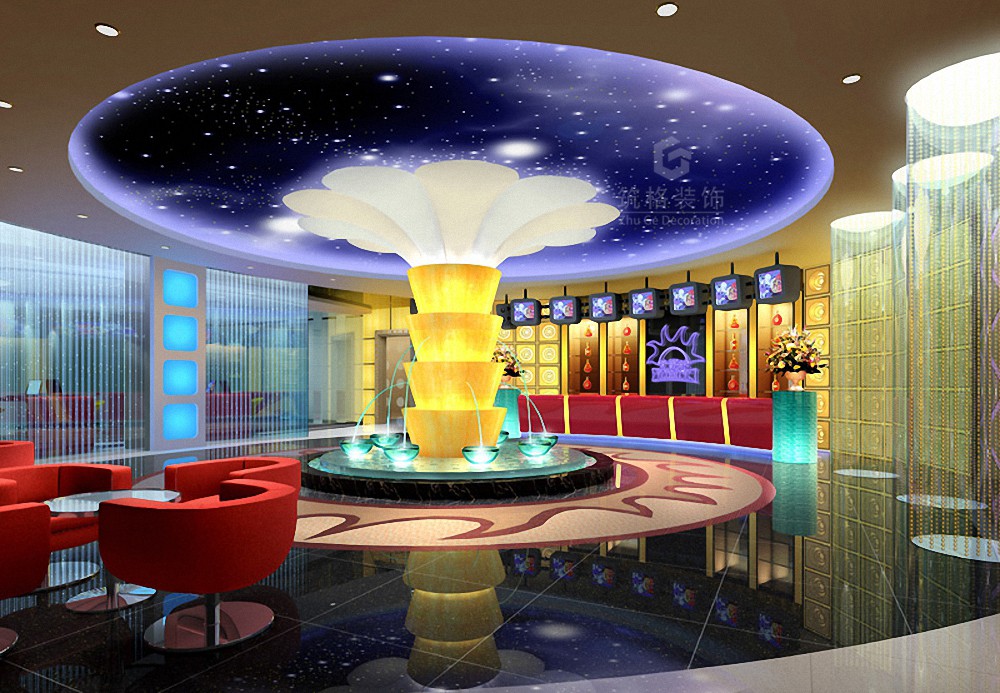 天籁村KTV丨成都水吧装修设计公司-7