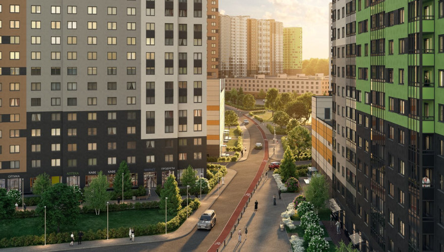 ЖК «Цветной город»(“彩色城市”住宅小区)丨俄罗斯圣彼得堡丨«Планета Генплан»(“行星总规划”设计公司)-6