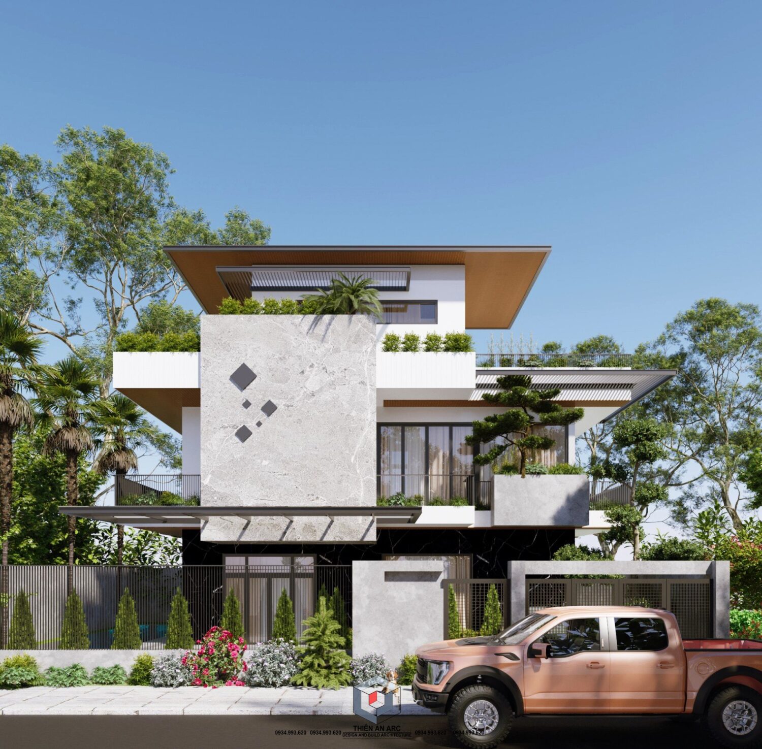 SketchUp 房屋外部模型丨Trinh Huu Trang-4