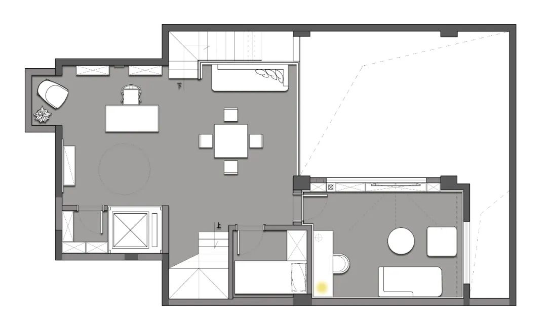 御河上院现代下叠别墅设计丨中国西安丨青马别墅设计-45