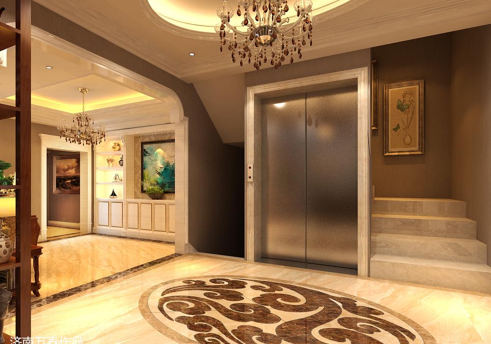 
济南章丘莱蒙湖370户型别墅装修新古典风 -6