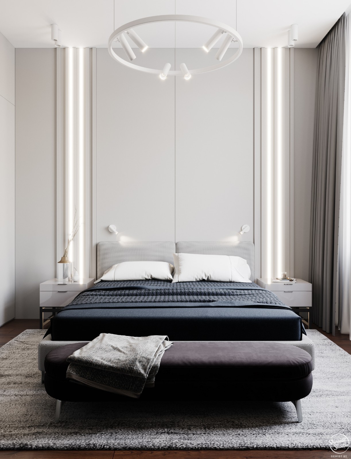 明斯克 100m²现代优雅住宅设计-27