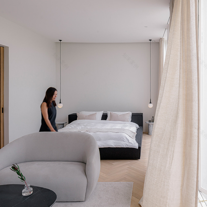 曼谷白色简约别墅,营造海滨度假氛围-12