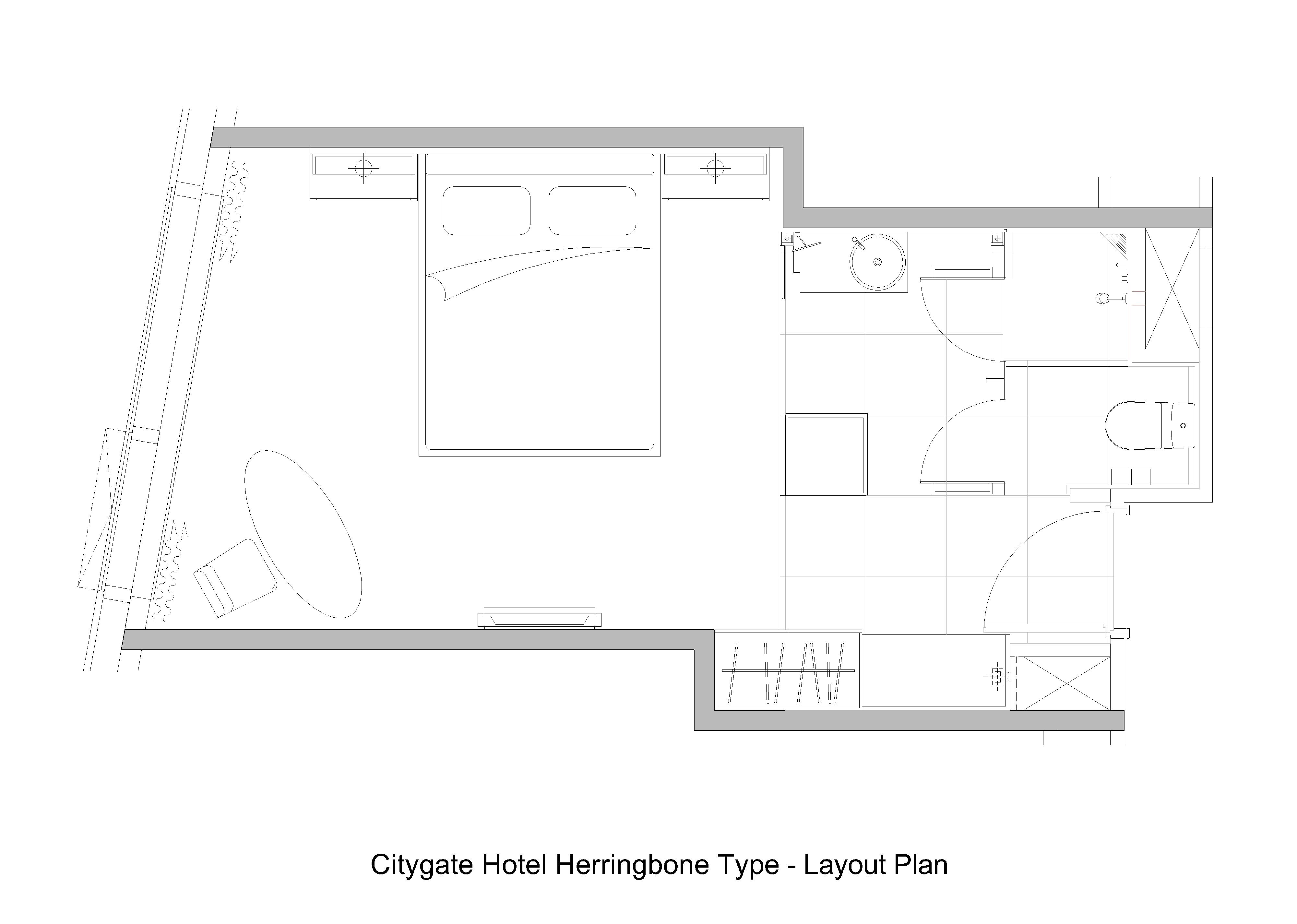 酒店丨Citygate Hotel Herringbone Type 梁志天-7