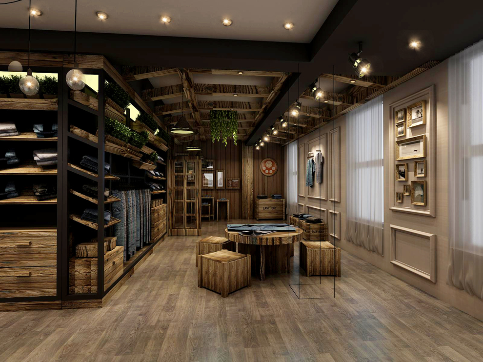 纯朴简约,牛仔服专卖店 单旭作品-0