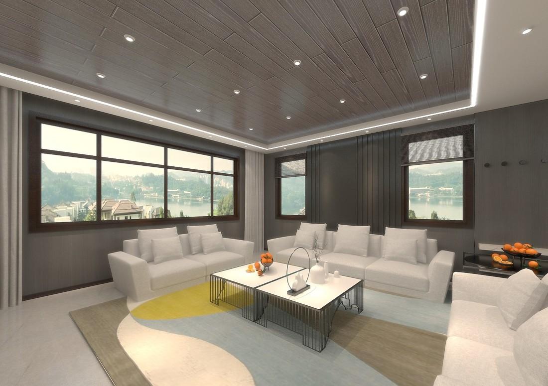 
水岸金湾一层---《墨染·云端》 -1