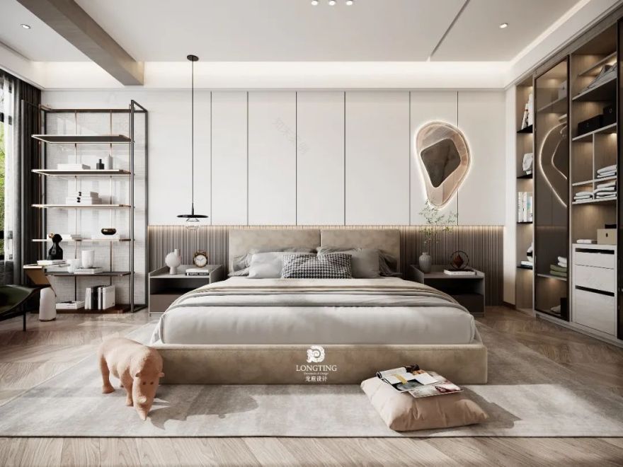 国贸仁皇新中式别墅设计丨龙庭设计-49