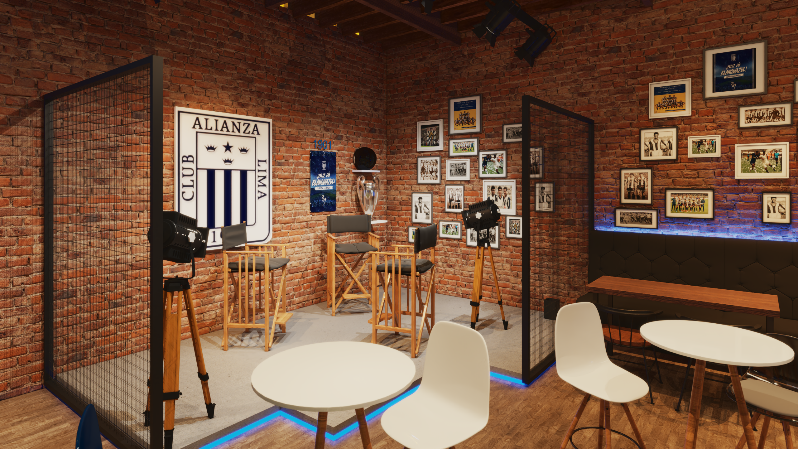 Diseño 3d - Bar del equipo Alianza Lima-10