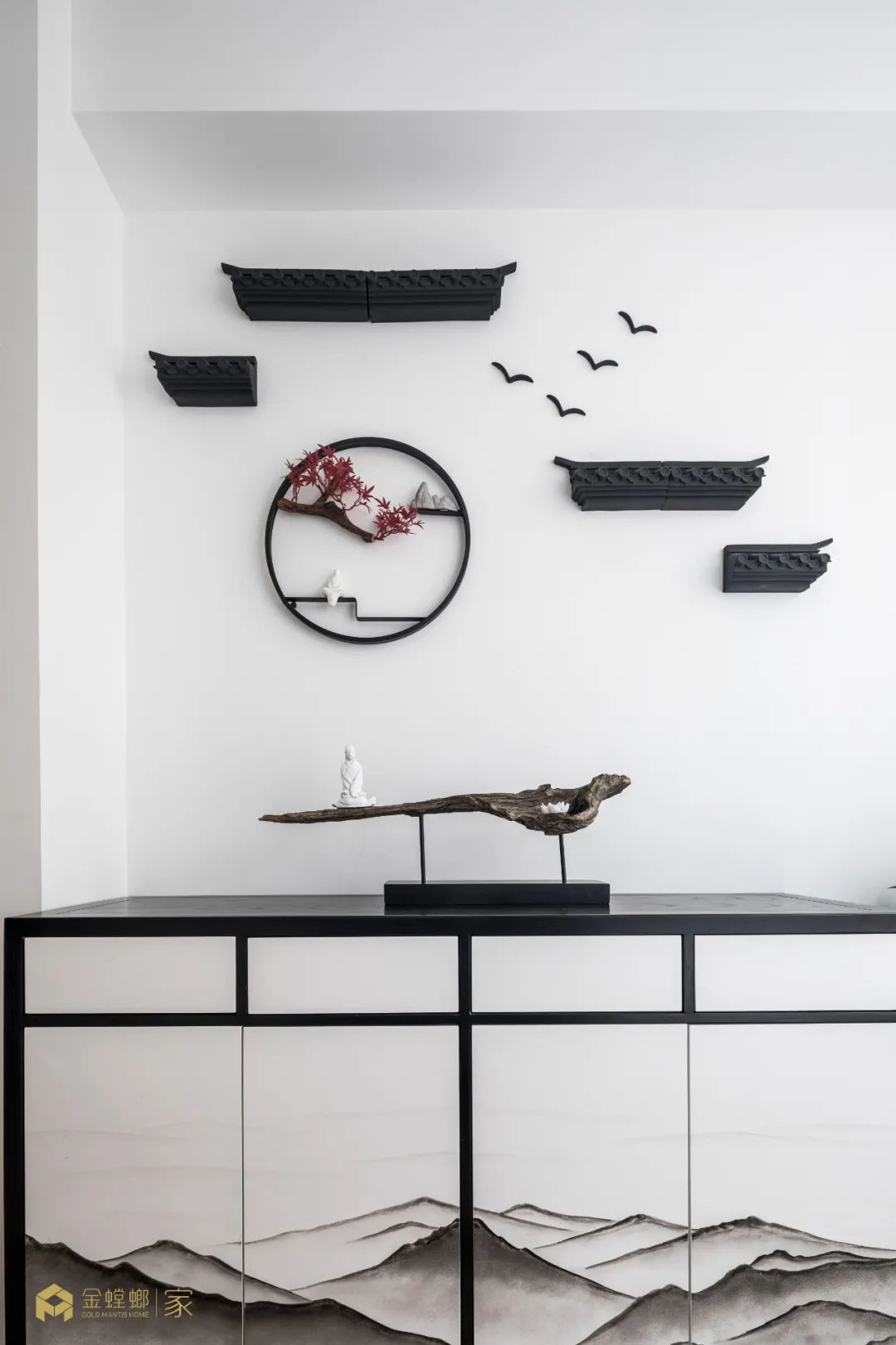 116㎡新中式设计 ▏烟雨入江南 山水如墨染-23