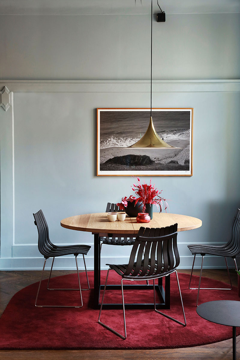 大胆色彩打造独特斯堪的纳维亚公寓-3