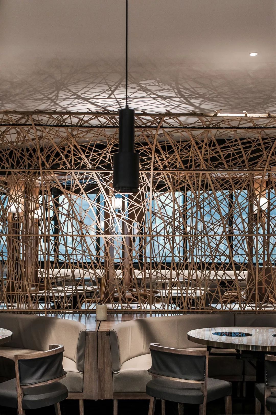 竹影清风,品味东方优雅——无锡山海津餐厅设计-25