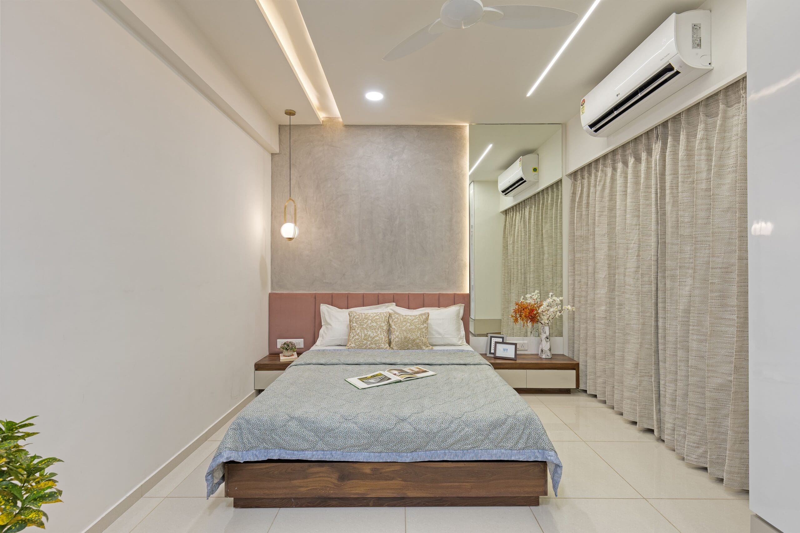 A 3 BHK Apartment Interior Design at Orchid Heaven by Montdor Interior | Montdor Interior-17