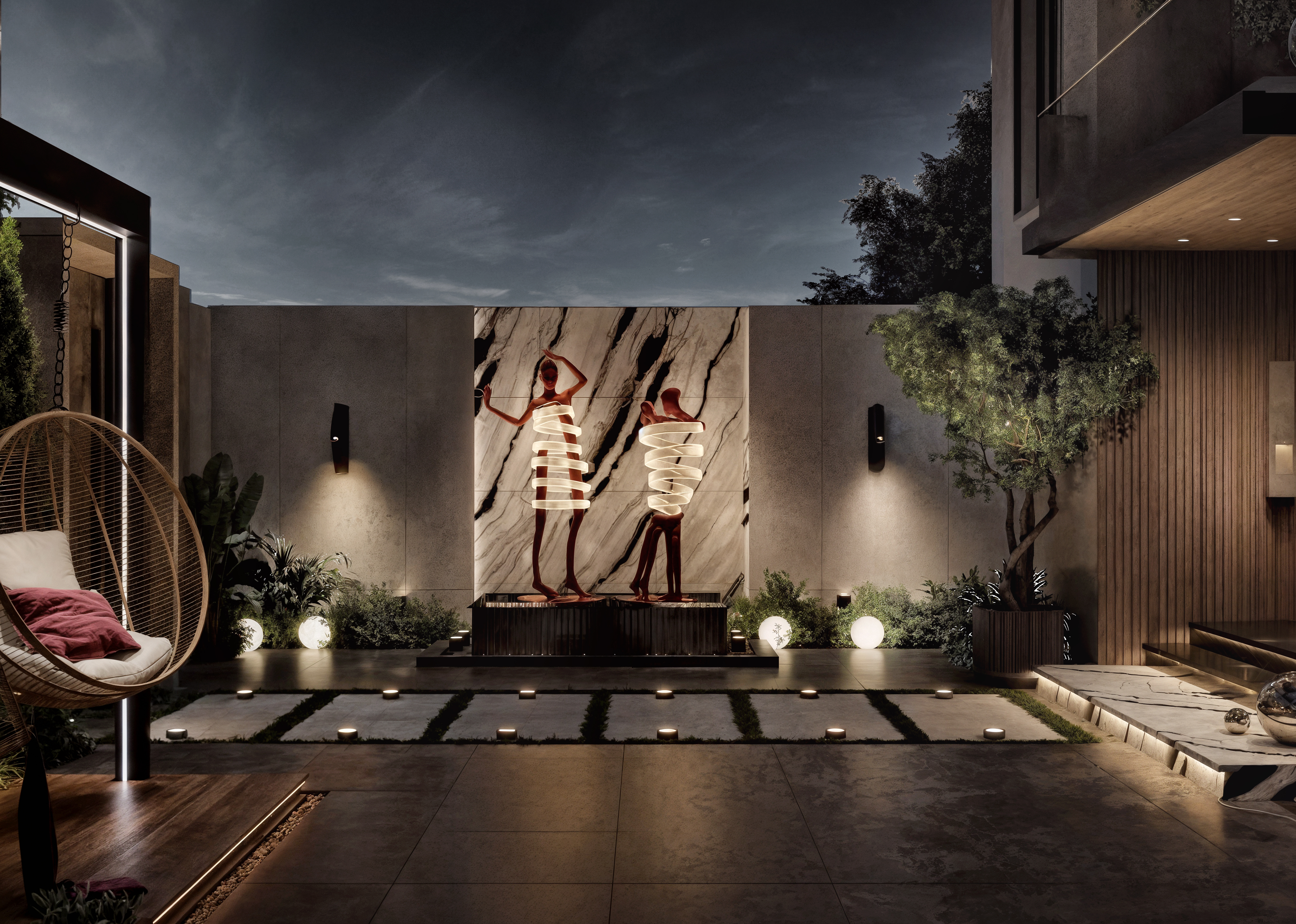 GARDEN VILLA  别墅花园设计丨MARYAN AHMED DESIGNS-5