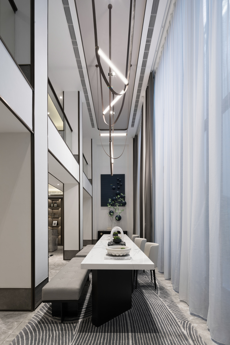 嘉兴桐乡濮园杏林苑S340户型合院样板房软装工程-67