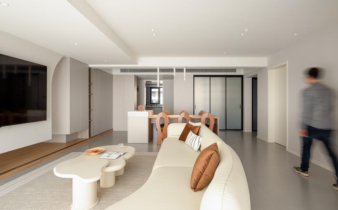 125㎡现代奶油风家居设计-20