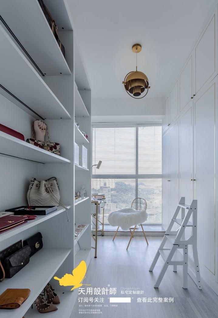 95 平米轻奢风格少女系家居,金属绿植打造甜蜜空间-34