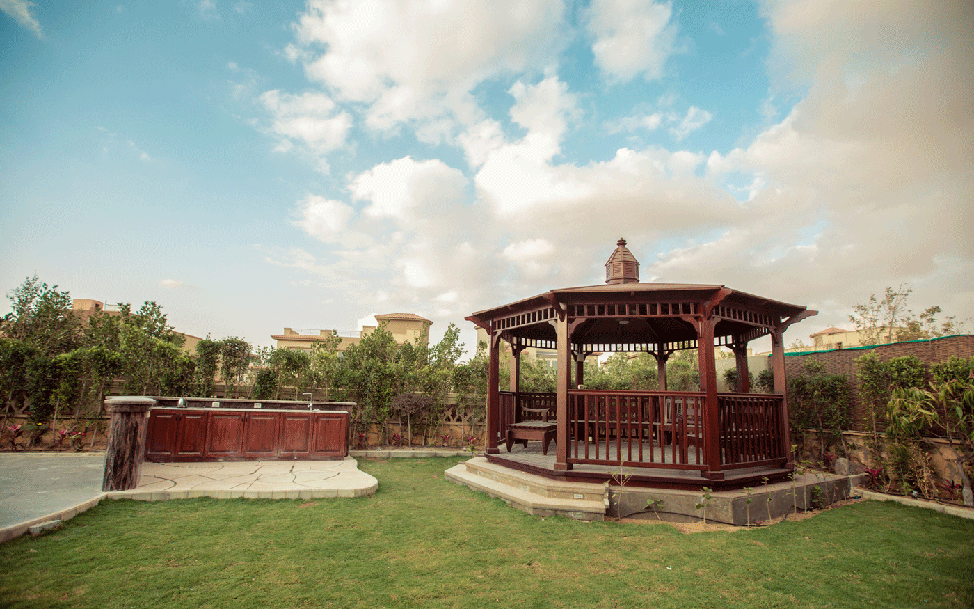 现代别墅泳池,按摩浴缸和桑拿房丨埃及开罗-28