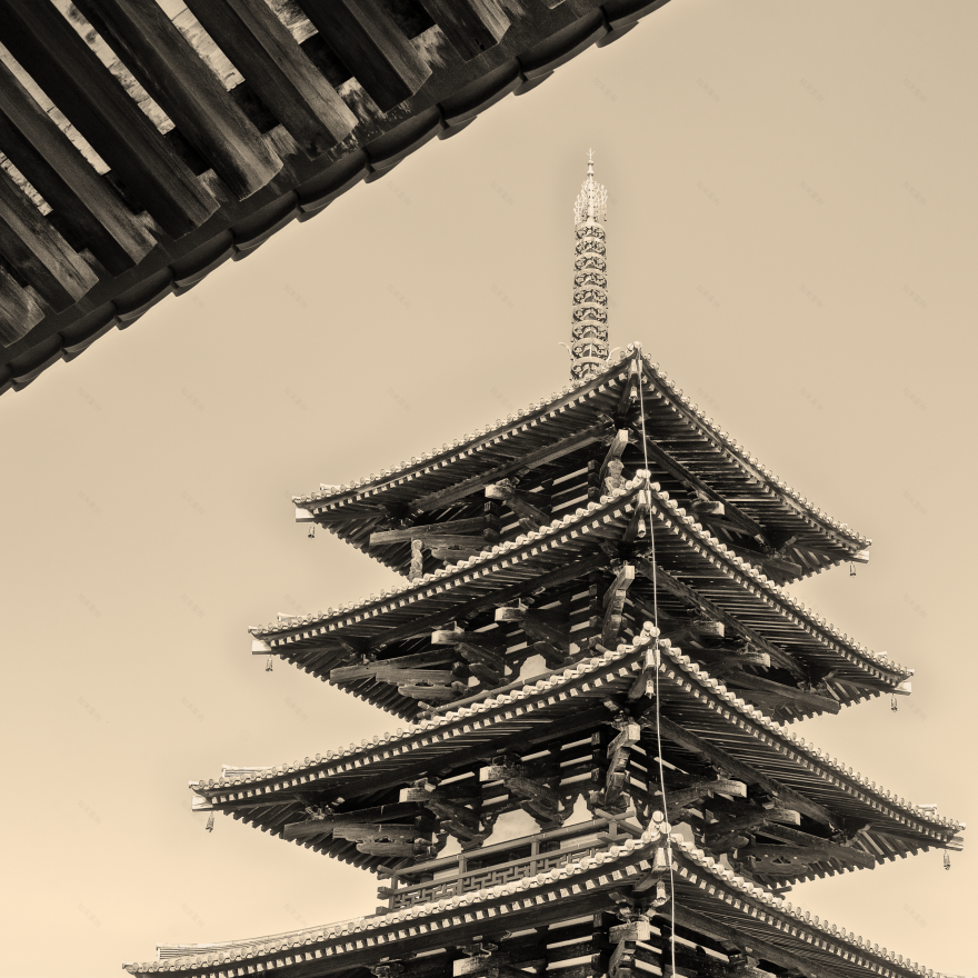 HORYUJI,最古老的木制建筑丨日本奈良丨HashiLaboratory-21