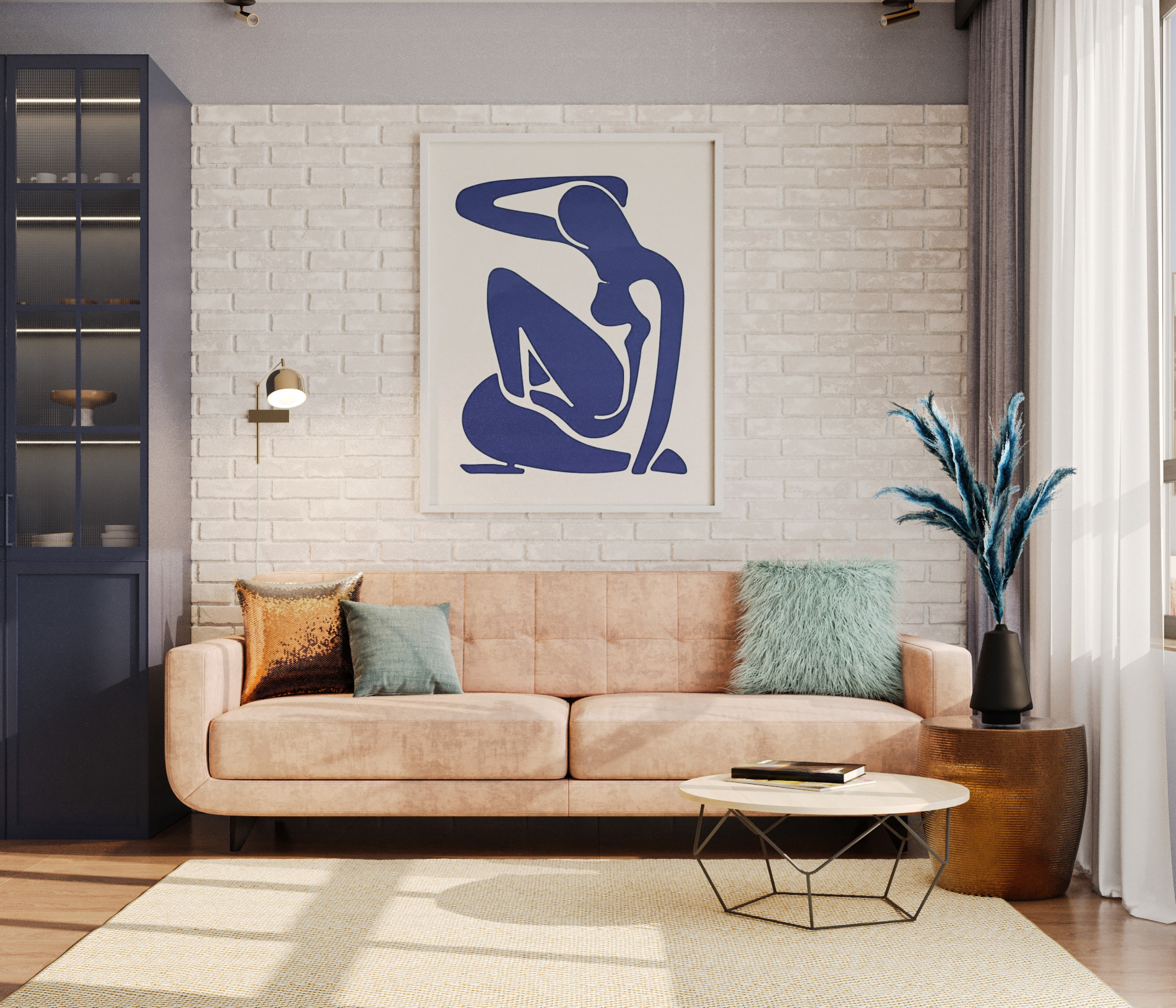 现代客厅  厨房-5