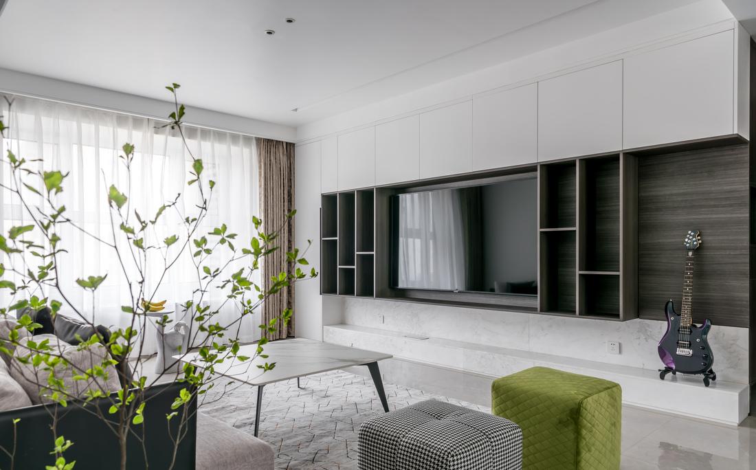 平层住宅的清澈静谧空间设计丨格物设计-9