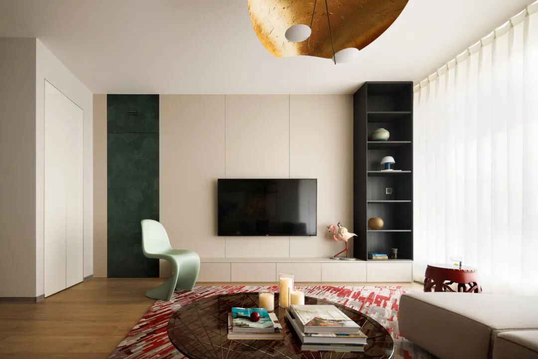 祎间设计|203㎡中鹰黑森林|时光褶皱里的功能美学-24