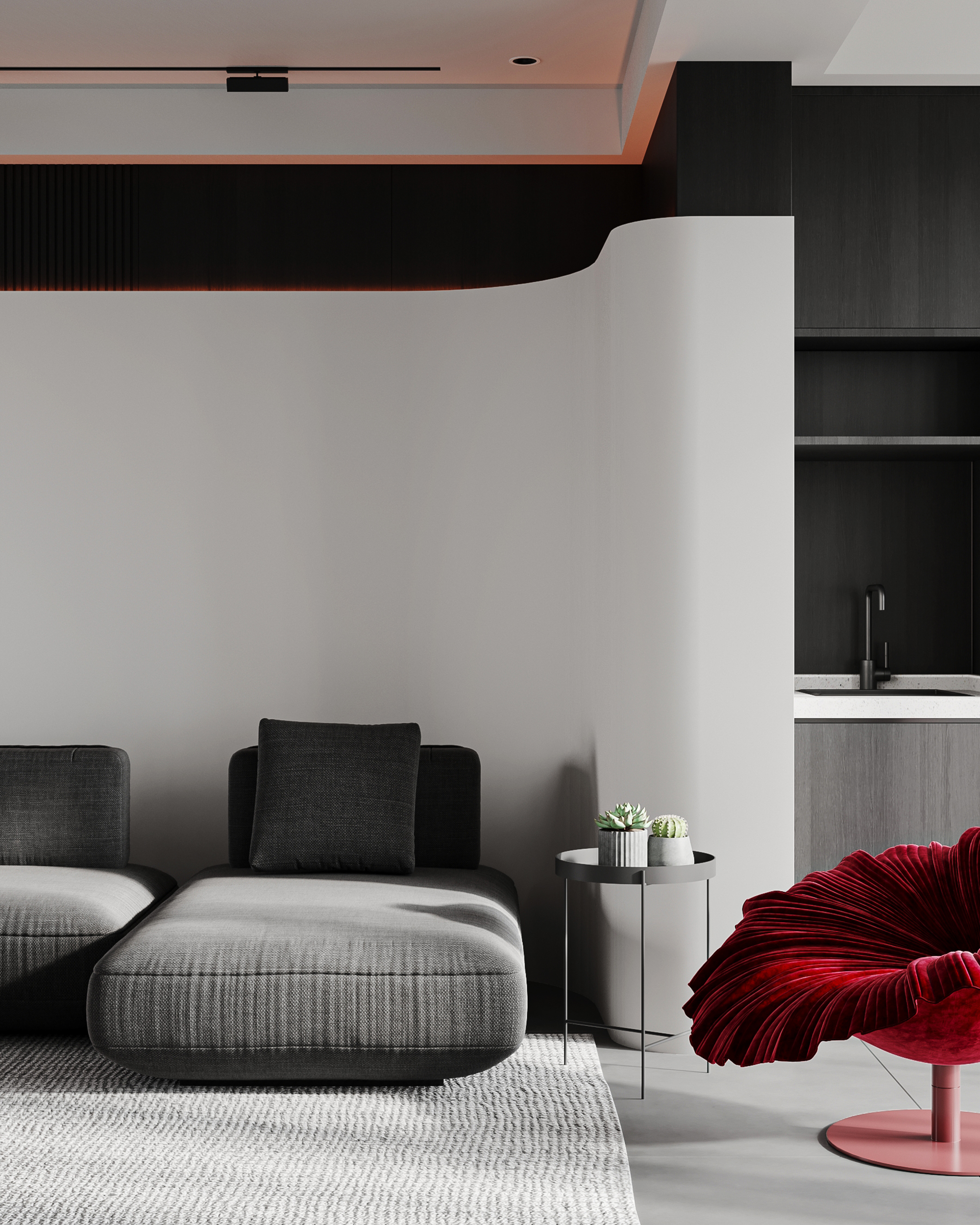 黑色与红色撞色-1