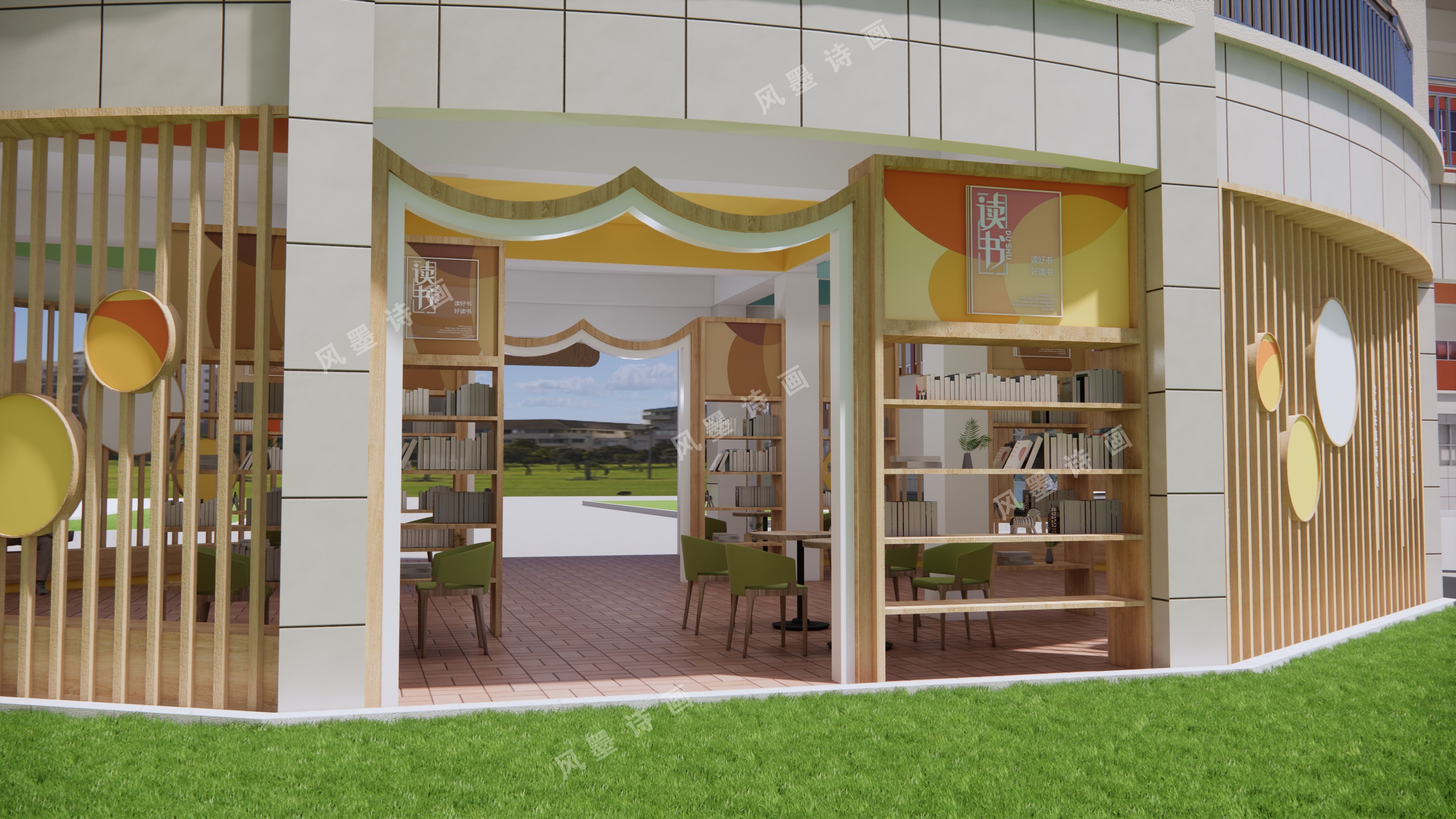 某学校长廊设计-28