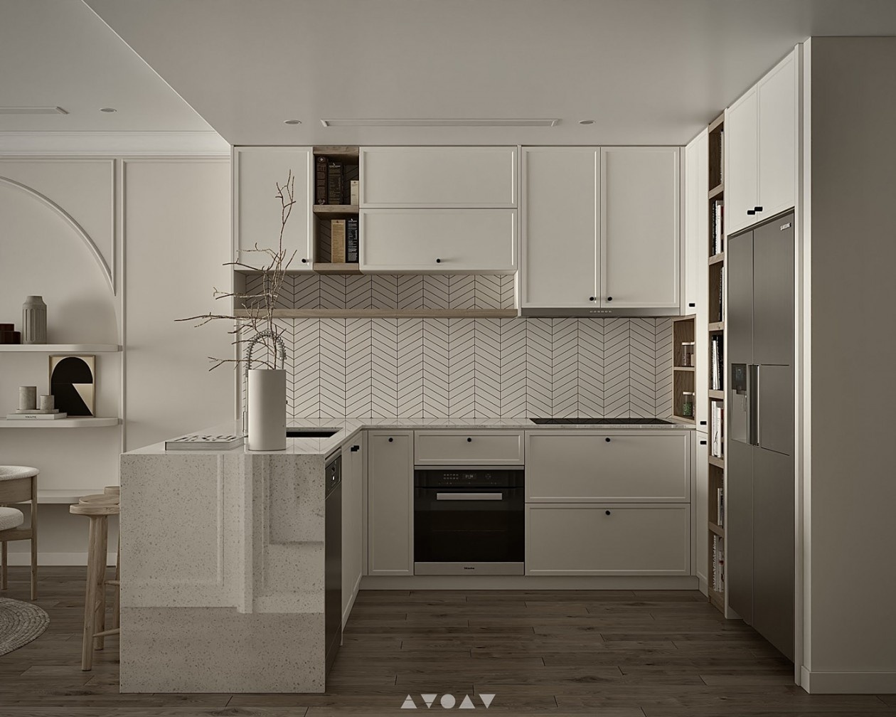 乳白色清新公寓，细腻而质朴-9