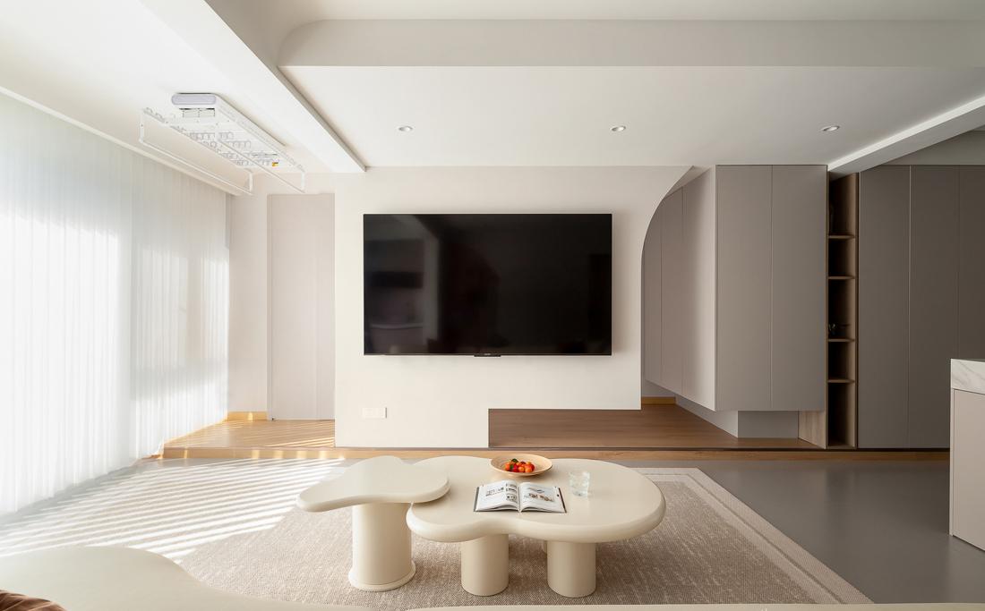 125㎡现代奶油风家居设计-22