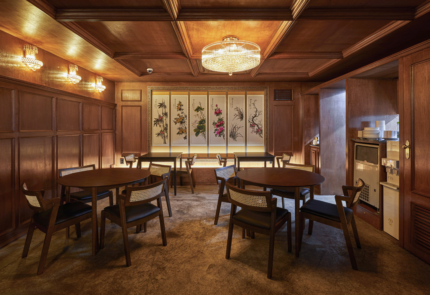 复古风 34 平小餐馆，精致美食空间-7