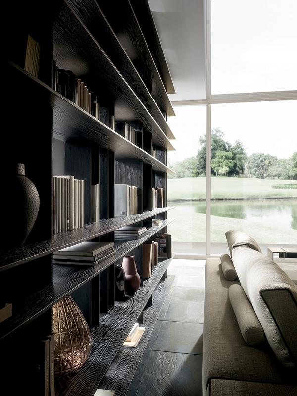 Bibliothèque Blade séjour, meubles modernes | Modulnova Living-11