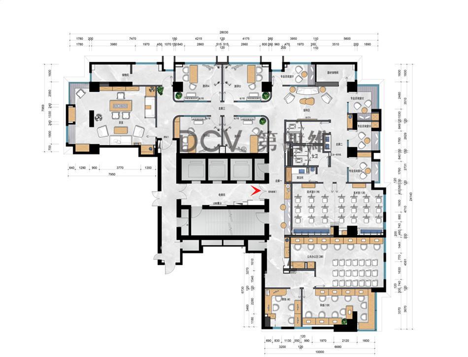 
西安-星途易考j长安校区4F室内外设计 -5